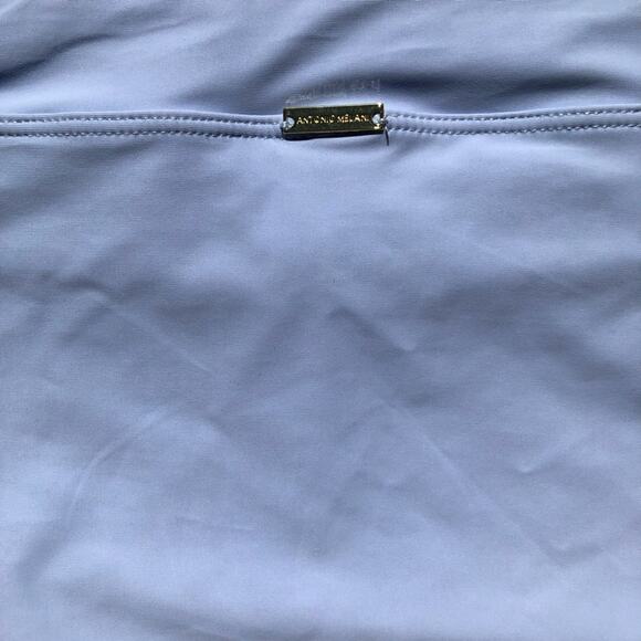 Antonio Melani NWT Sky Blue High Waist Full Coverage Bikini Bottoms Extra Large - Picture 5 of 11